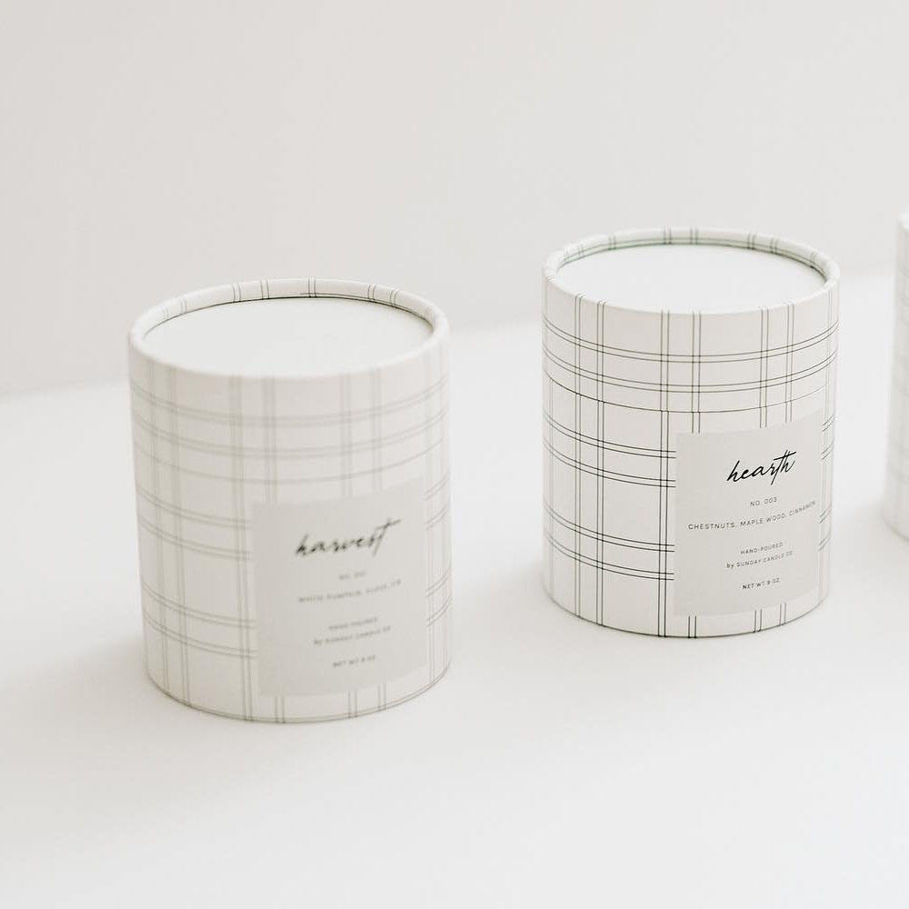 Emballage et boîte de tube de papier de bougie ronde de cylindre de logo imprimé personnalisé en gros