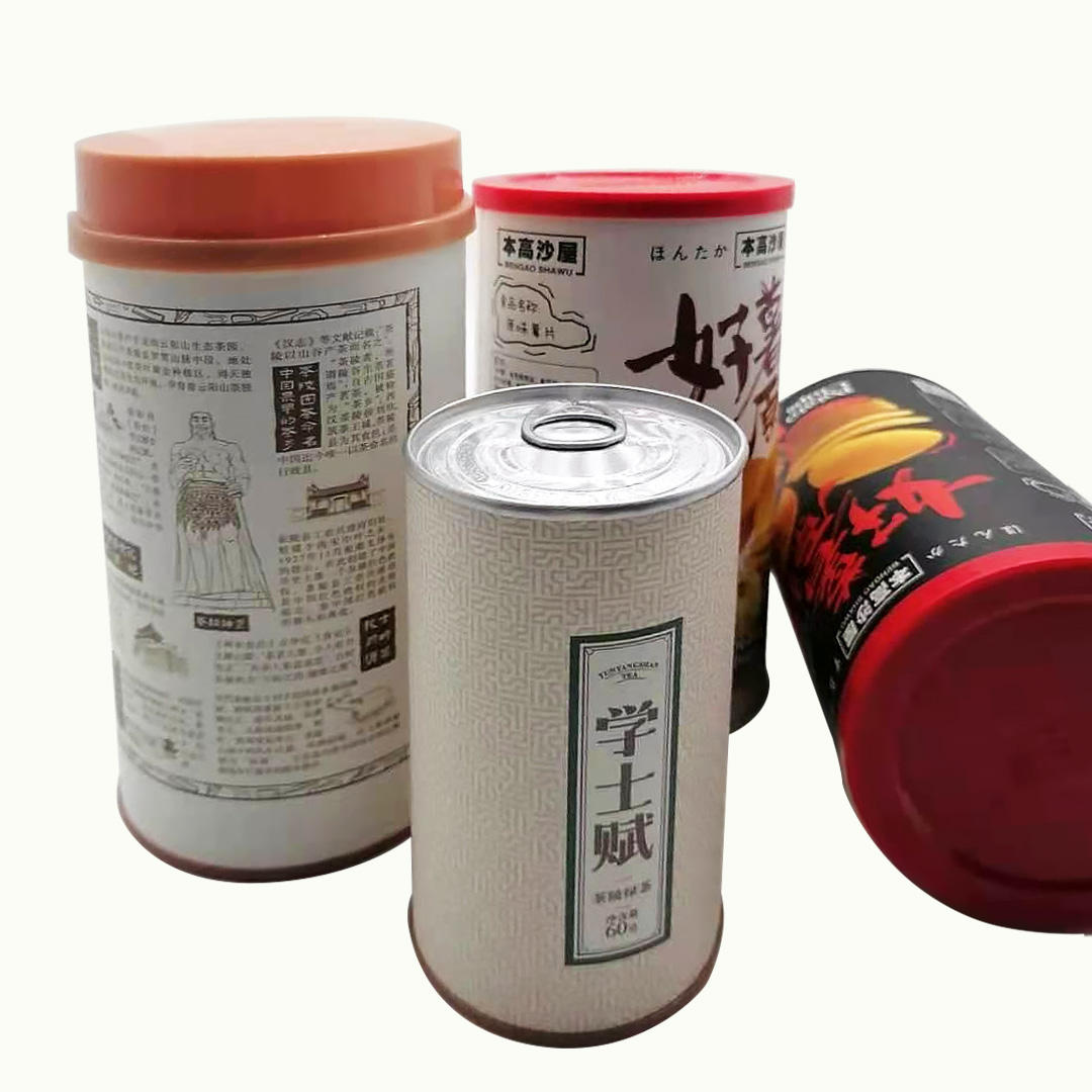 Emballage hermétique de Tube de carton de papier de boîte alimentaire doublée par feuille de qualité alimentaire de haute qualité pour le cylindre de paquet de thé en vrac