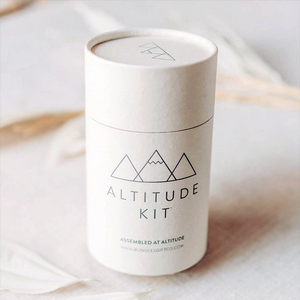 Boîte cylindrique en papier Kraft faite à la main, personnalisée pour les huiles essentielles de bougies d'huile de parfum, utiliser un Tube de papier d'emballage