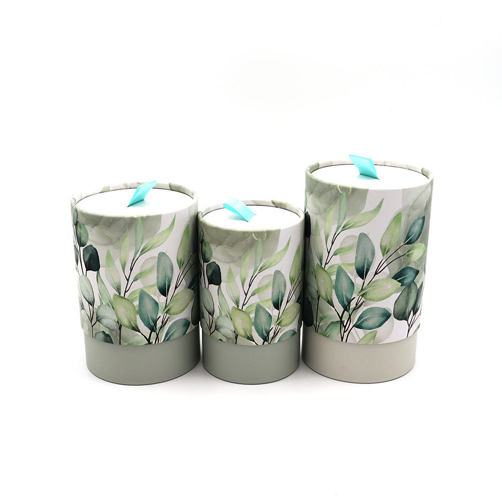 Hallpack écologique conception personnalisée thé en vrac grain de café boîte ronde emballage cylindre carton emballage alimentaire boîte papier tube