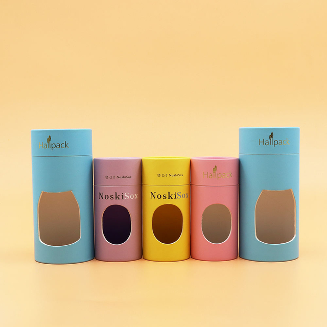 Tube de papier écologique en carton de qualité alimentaire, cylindre en carton, avoine en conserve, Tube de papier alimentaire pour petit déjeuner avec fenêtre