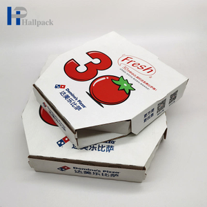 Boîte de papier de carton de conception de boîte à pizza faite sur commande de toute taille de catégorie comestible