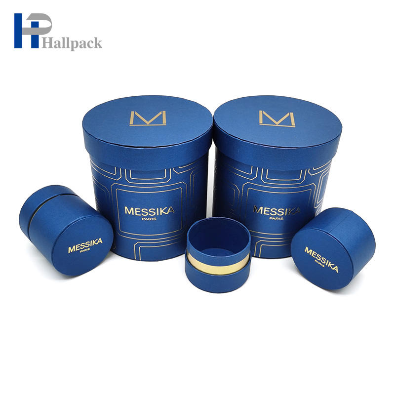 Tube de papier rond avec couvercle à bord plat, noyau de papier rond Kraft, vente en gros
