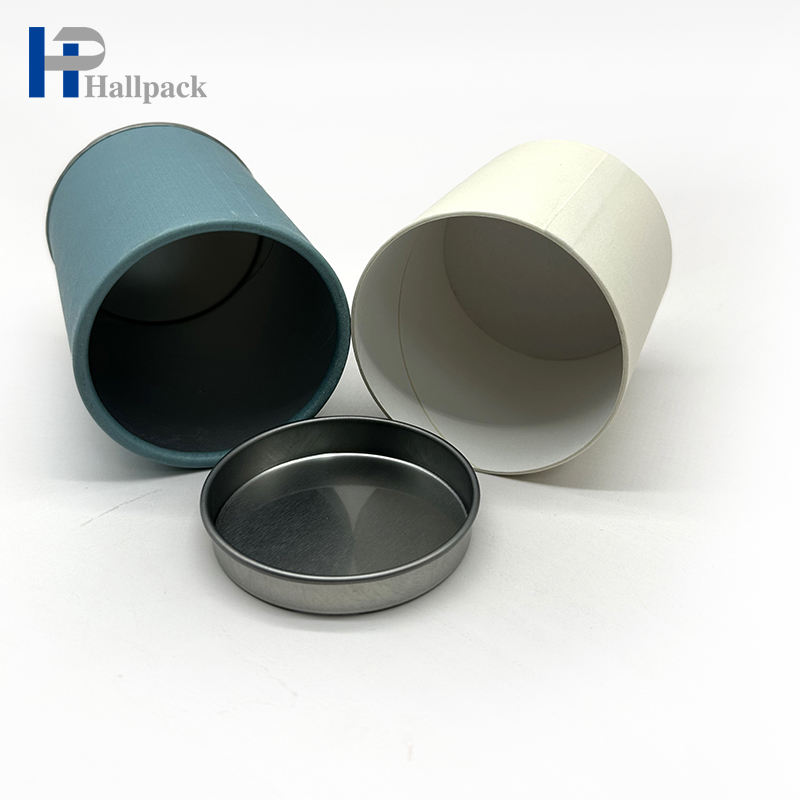 Tubes faits sur commande réutilisés de papier de fond de fer de couverture de fer d'emballage de thé