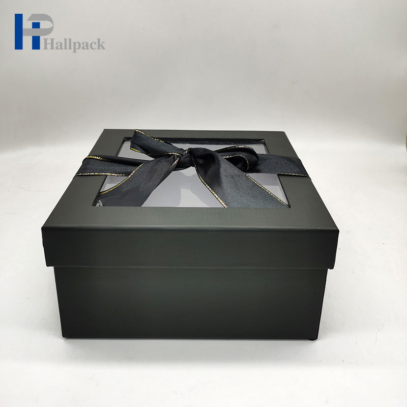 Boîte de papier transparente de parfum à moindre coût, vente en gros d'usine