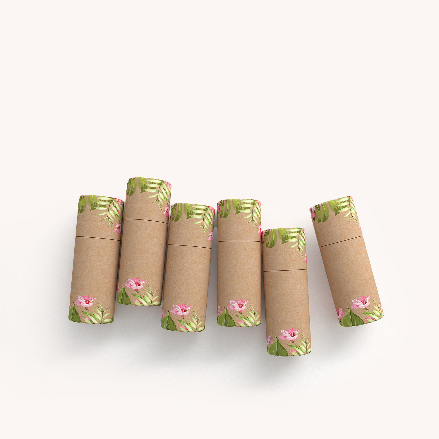 Emballage en papier déodorant Kraft recyclé de qualité supérieure, Tube en papier couleur, papier personnalisé, emballage cylindrique pour barre de Lotion Ukai