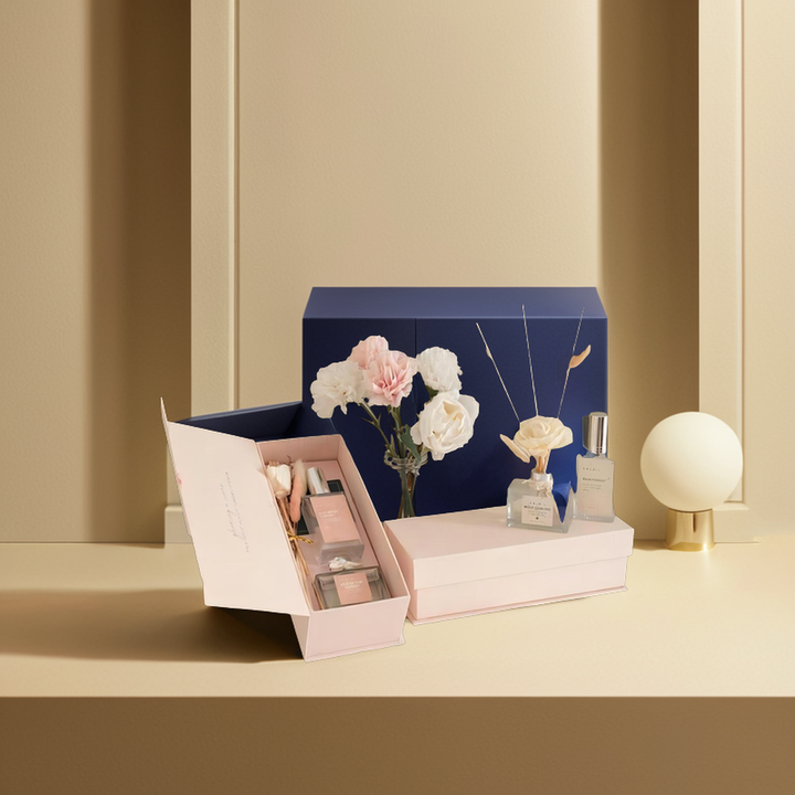 Boîte de papier d'emballage carrée de conception personnalisée de luxe de vente chaude