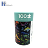 Emballage recyclable de tube de papier de cylindre de puzzle de logo de taille faite sur commande en gros