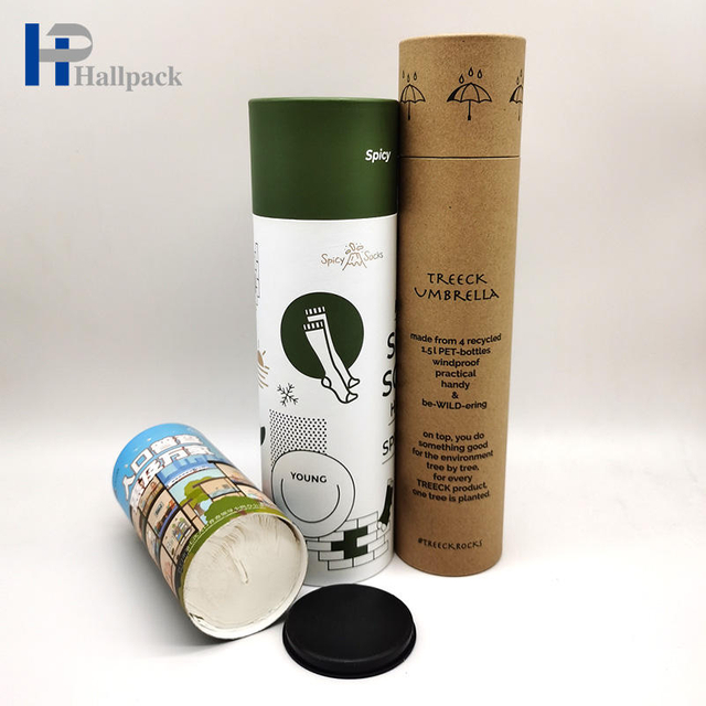 Tube de papier cylindrique, Tube à presser en papier Kraft doré, sous-vêtements, Tubes en papier