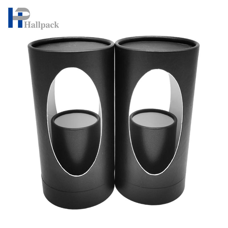 Tube de papier d'affiche de gelée noire de fenêtre de grand tube de papier personnalisé