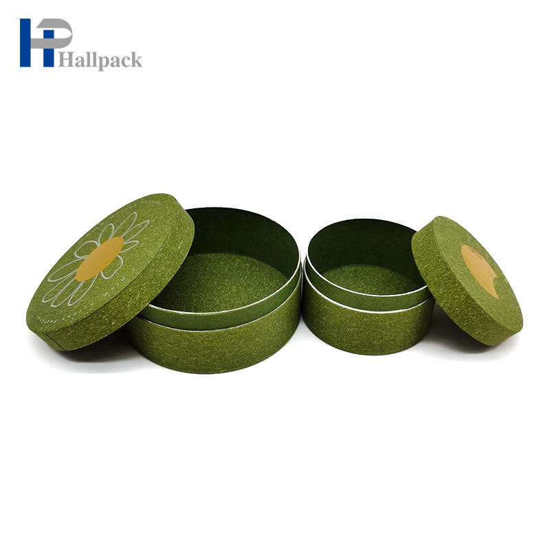 Tube de papier vert crème pour le visage, emballage de boîte d'emballage en papier kraft, Tube d'expédition