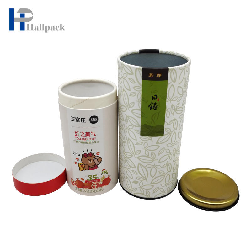 Tube de papier rond d'emballage de café de thé Tube de noyau de papier kraft clair
