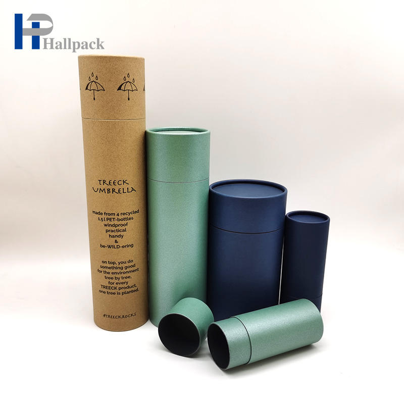 Carton rond solide de cylindre de papier biodégradable pour l'emballage de tube rond de bougie avec la manipulation d'impression de disparition d'estampage