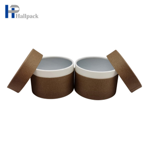 Carton rond solide de cylindre de papier biodégradable pour l'emballage de tube rond de bougie avec la manipulation d'impression de disparition d'estampage