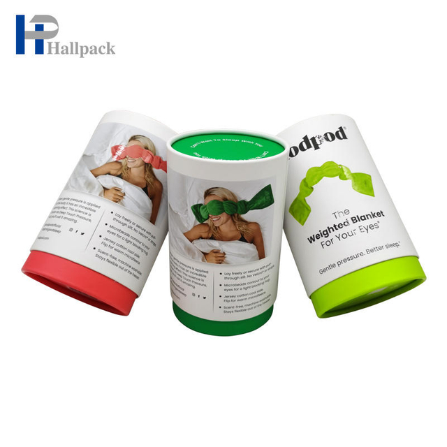 Emballage de tube de papier pour le foulard de chaussettes de cache-oeil