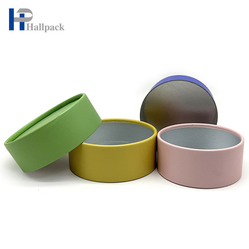 Tube de thé d'emballage de papier d'artisanat de cylindre de carton de logo personnalisé en gros