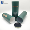 Tube de papier d'emballage de bouteille d'huile d'essence de tube de papier cosmétique rond vert