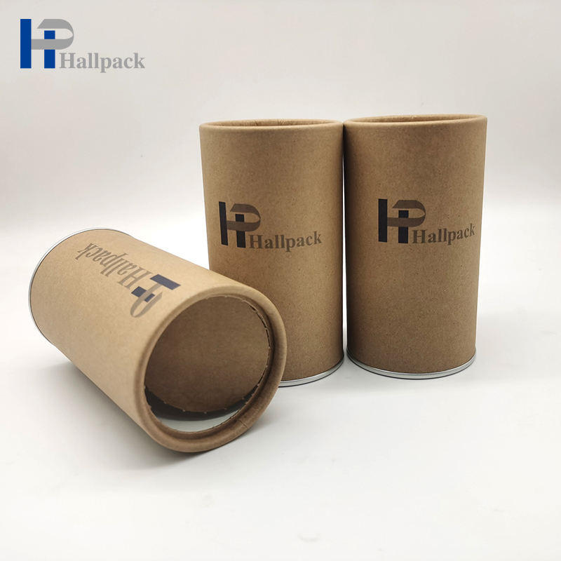Tube de papier fait sur commande de couleur de protection de l'environnement tirant facilement l'emballage de couvercle