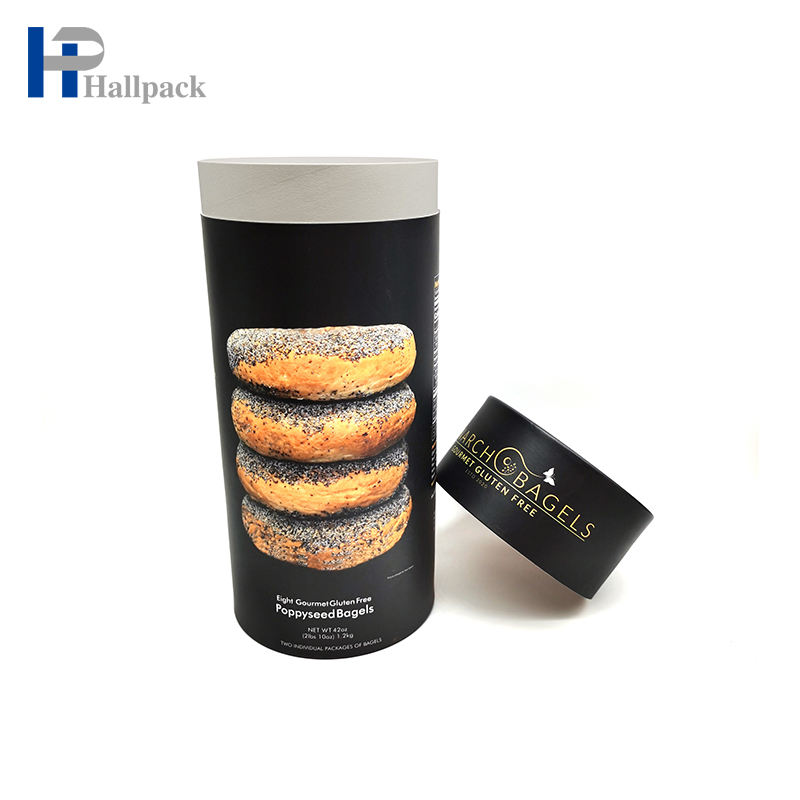 Tube de papier noir en papier kraft avec logo de taille personnalisable, emballage en vrac, offre spéciale