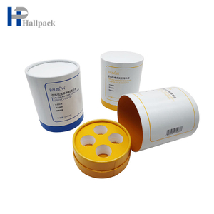 Les inserts en mousse soutiennent le tube de papier kraft boîte d'emballage tube de papier spécial