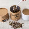 Emballage de papier kraft de boîte de tube rond recyclable pour le thé alimentaire Emballage de tube en carton Papier artisanal Boîte à gâteaux personnalisée HP avec fenêtre