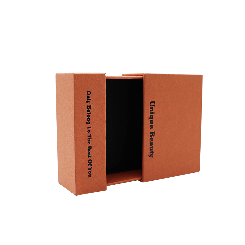 Emballage cadeau de tiroir coulissant rigide à manches coulissantes avec boîte de bijoux de tiroir pour boucles d'oreilles