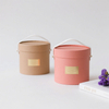 Emballage de boîte biodégradable Logo personnalisé en papier rond Cylindre Boîte de fleurs Emballage