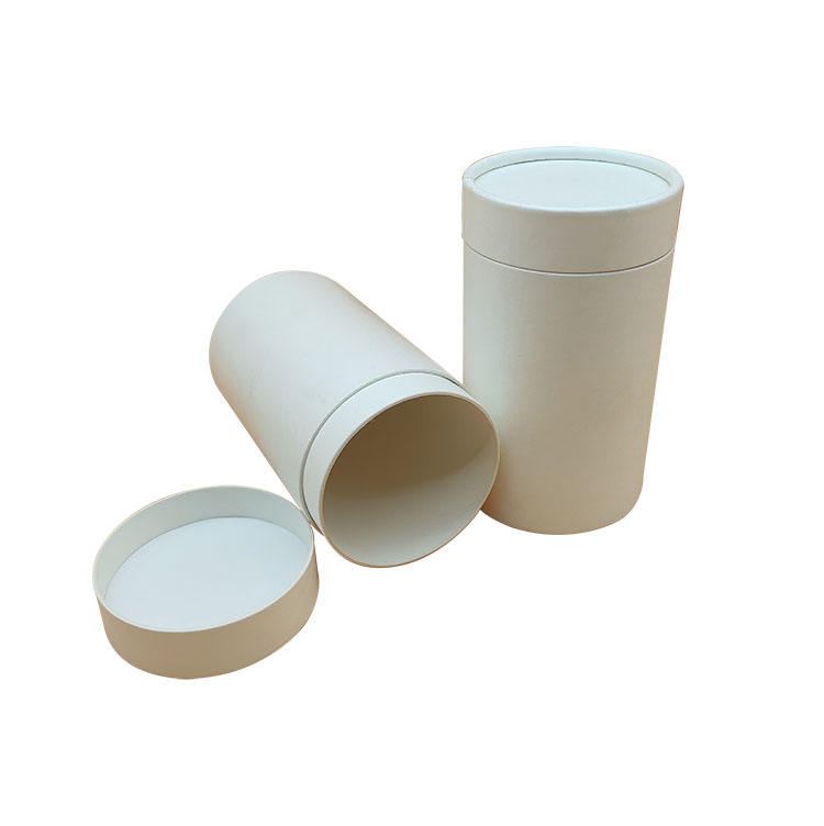 Boîtes d'organisation rondes rigides en papier recyclé de haute qualité, ensemble de tubes en papier, tube en carton rond personnalisé, cylindre d'emballage de thé