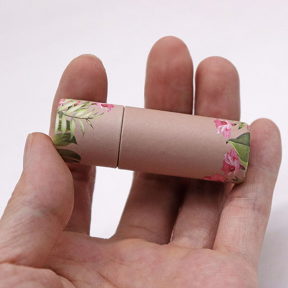 Emballage en papier écologique de luxe fait sur commande haut de gamme de rouge à lèvres et de déodorant