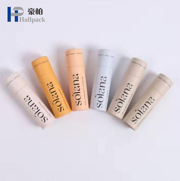Tube push-up de barre de lotion écologique, Tube de rouge à lèvres en carton professionnel personnalisé