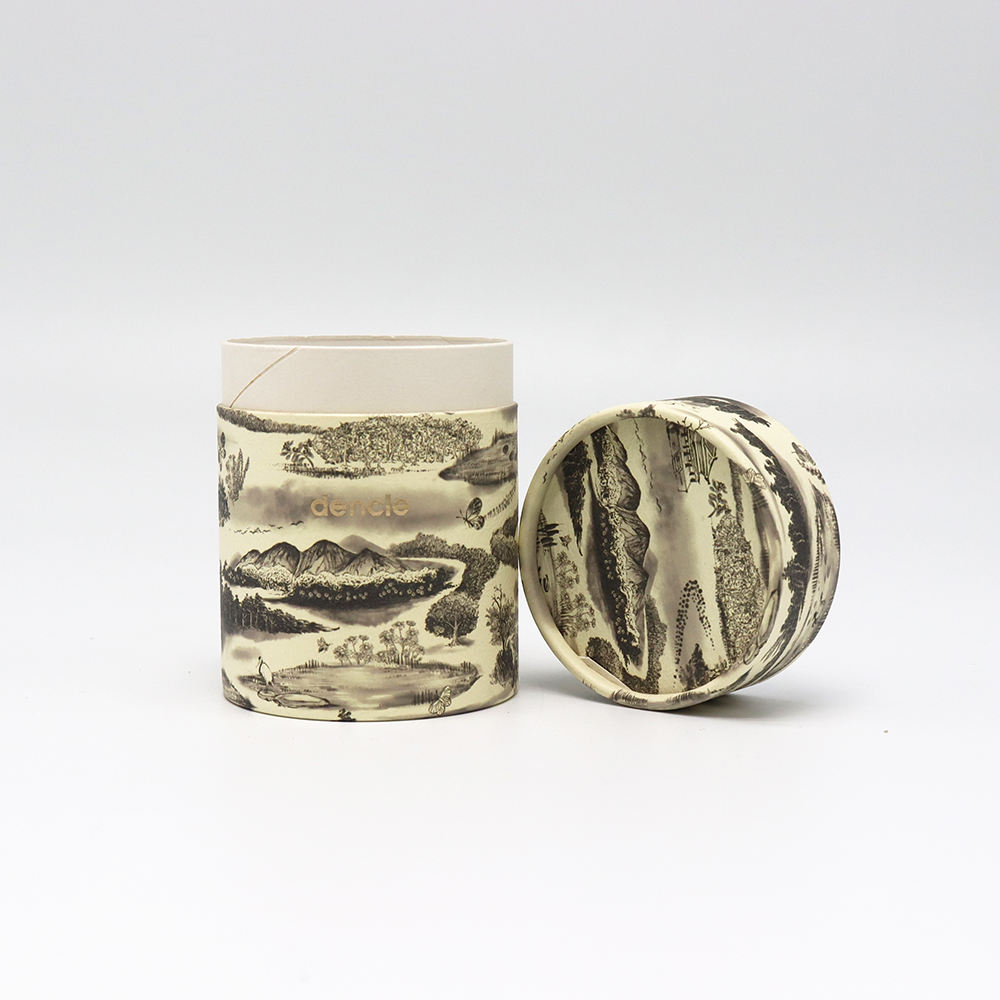 Boîte de tube de papier d'emballage de cylindre de papier écologique sur mesure pour le thé/herbes/café/collations/emballage alimentaire