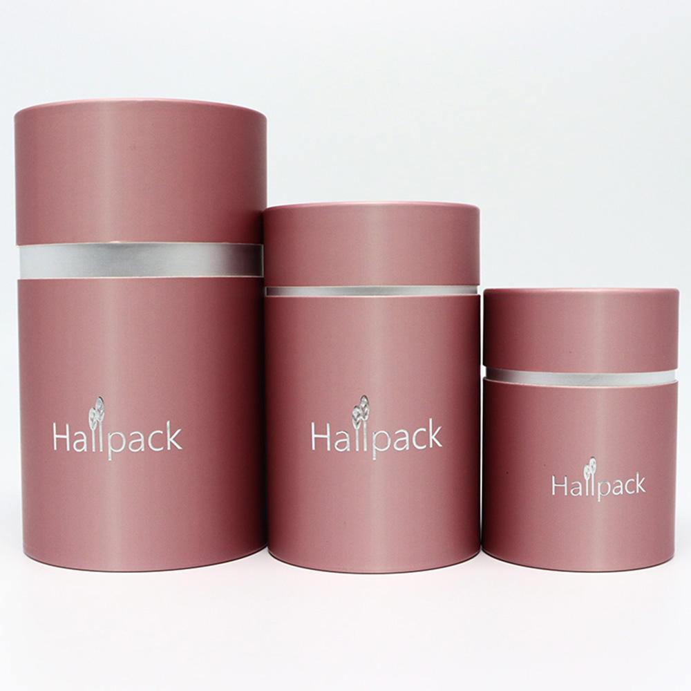 Boîte ronde faite sur commande de tube de papier d'emballage de pot cosmétique de Kraft biodégradable de crème de carton de cylindre