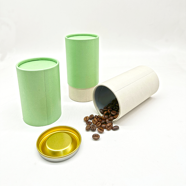 Hallpack – emballage personnalisé en Tube de thé en papier Kraft de qualité alimentaire, produits alimentaires sains, emballage de style canette pour grains de café
