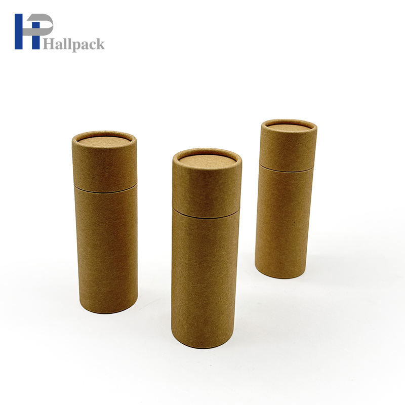 Tube de papier Push Up en carton Kraft écologique, vente en gros d'usine pour baume à lèvres 105G