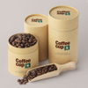 Paquet rond emballé par carton de catégorie comestible de conception adaptée aux besoins du client écologique de boîte de tube pour le thé de café de noix