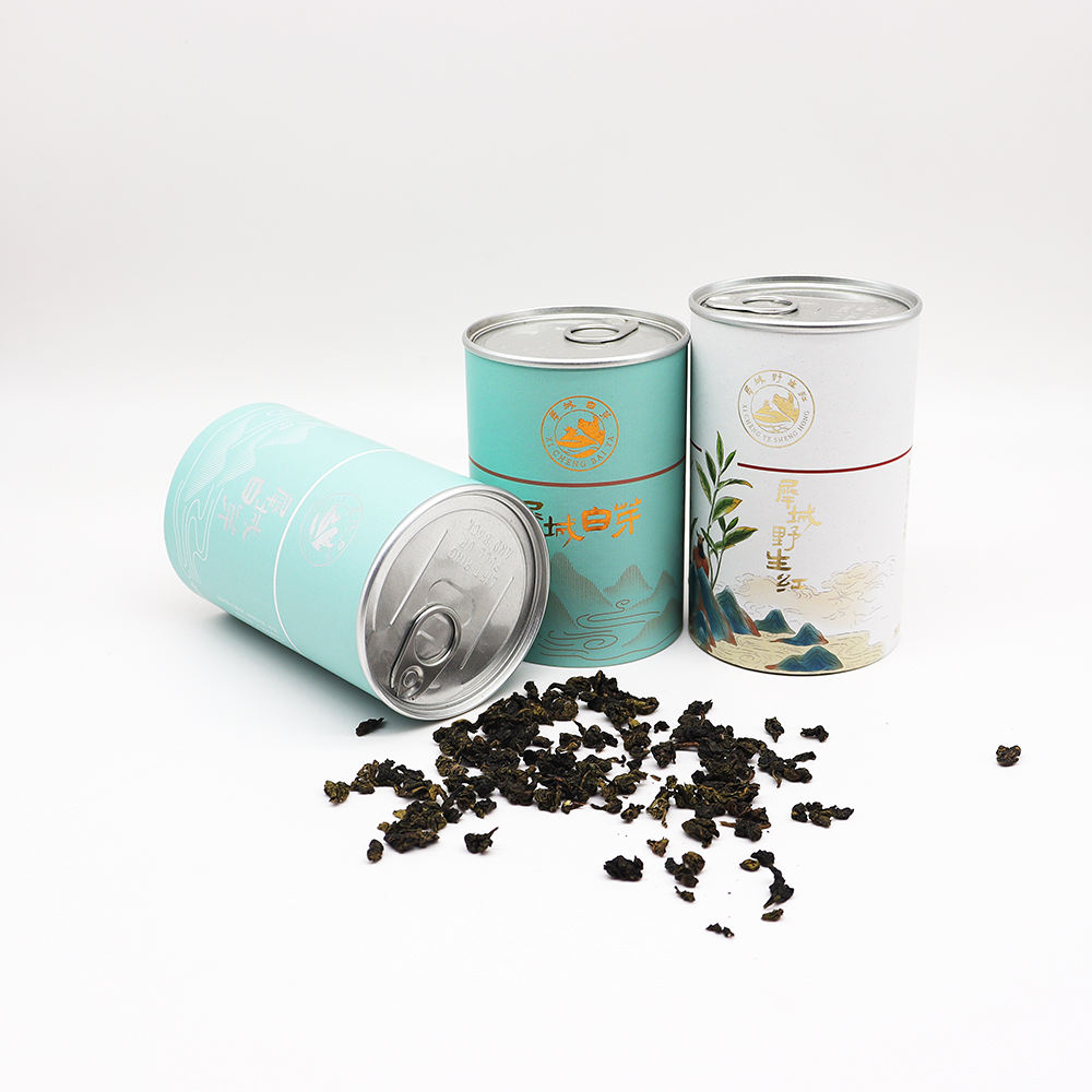 Tube de papier recyclable de cylindre en carton hermétique avec couvercle facile à décoller pour tube d'emballage alimentaire personnalisé de collagène en poudre de protéines