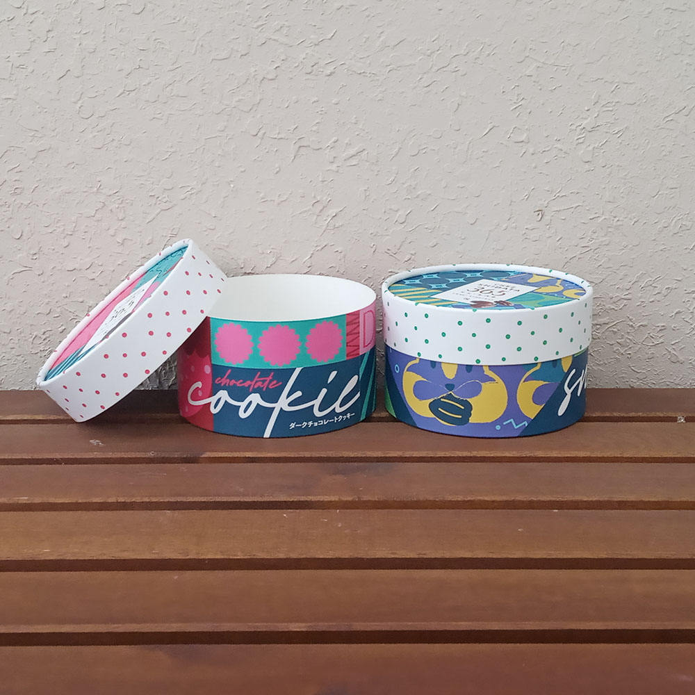 Tube de papier en carton de gâteau de cuisson de papier kraft personnalisé de luxe le plus vendu en gros