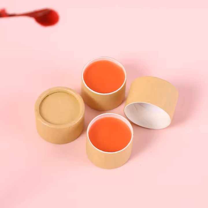 Emballage cosmétique fait sur commande biodégradable de tube de papier de boîte de cylindre de carton pour le correcteur de crème pour le visage