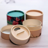 Tube en carton rond en papier alimentaire écologique sur mesure, conteneur de poudre libre, tamis, boîte à épices Kraft, Tube en papier Shaker supérieur
