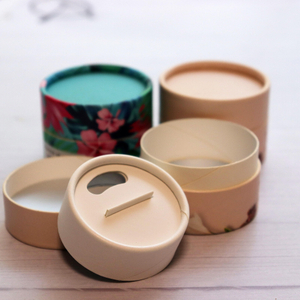 Tube en carton rond en papier alimentaire écologique sur mesure, conteneur de poudre libre, tamis, boîte à épices Kraft, Tube en papier Shaker supérieur