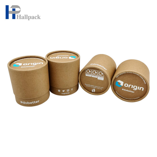 Tube de papier de boîte d'emballage floral de noyau de papier cosmétique cylindrique réutilisé