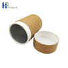 Tube de papier Kraft brun de qualité alimentaire, cylindre écologique en forme de thé, emballage de soins de la peau, biscuits, cosmétiques, artisanat, cylindre en papier