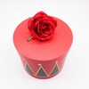 Ensemble pour sauver les vacances, emballage cadeau rouge, le carton peut être personnalisé, papier rond biodégradable, emballage de boîte-cadeau de fleurs