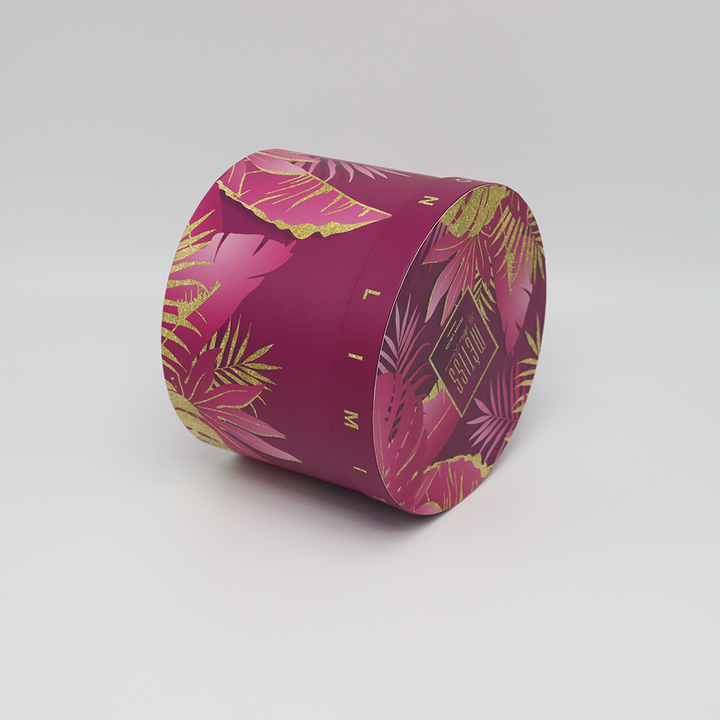 Emballage fait sur commande écologique de tube de papier de boîte de cylindre de carton pour le cadeau d'anniversaire de cadeau de vacances de fleurs de parfum de soin de la peau