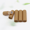 Emballage de tube de rouge à lèvres en papier kraft biodégradable Conçu par la marque Assiette en papier kraft rotative Caractéristiques d'utilisation artisanale de bougie Logo imprimé