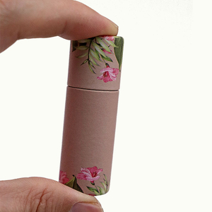 Tube en carton rond personnalisé pour brillant à lèvres, 0.4oz, biodégradable, 0 déchet, Push Up, déodorant, Lotion, Tube en papier