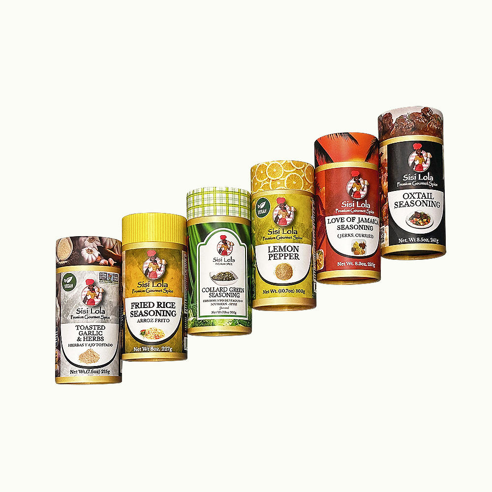 Boîte cylindrique en carton Kraft biodégradable, personnalisée, couvercle à déchirure facile de qualité alimentaire, Tubes en papier à 3 couches, emballage d'assaisonnement