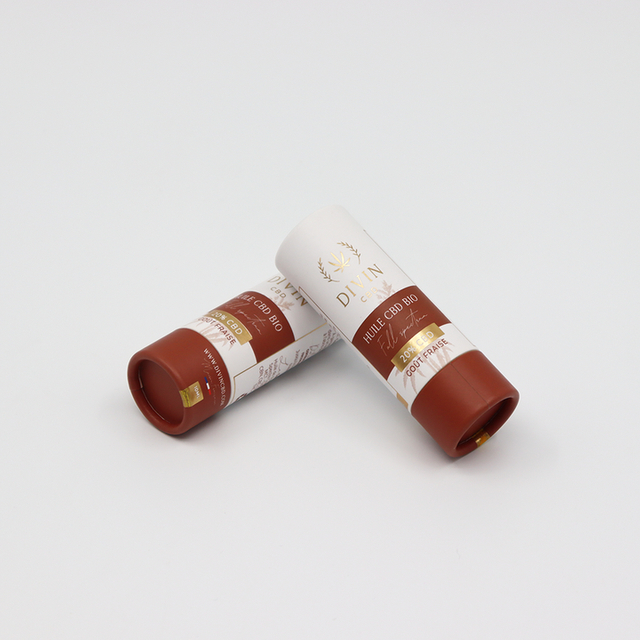 Emballage cosmétique personnalisé de haute qualité, boîte cylindrique en carton, emballage en Tube de papier pour parfum, vernis à ongles, huile essentielle CBD