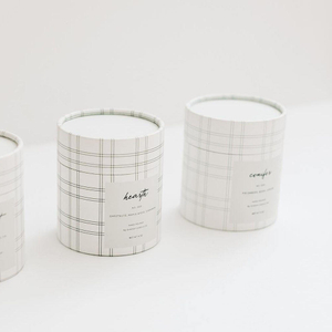 Emballage et boîte de tube de papier de bougie ronde de cylindre de logo imprimé personnalisé en gros