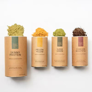 Tube rond de cylindre de papier d'avoine de grain de café de thé de récipient de poudre écologique biodégradable pour l'emballage alimentaire